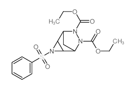 diethyl 3-(phenylsulfonyl)-3,6,7-triazatricyclo[3.2.1.02,4]octane-6,7-dicarboxylate结构式