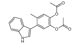 4-(1H-Indol-3-yl)-5-methyl-1,2-phenylene diacetate Structure