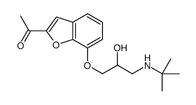 1-[7-[3-(tert-butylamino)-2-hydroxypropoxy]-1-benzofuran-2-yl]ethanone Structure