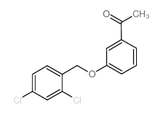 1-[3-[(2,4-dichlorophenyl)methoxy]phenyl]ethanone Structure