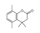 4,4,5,8-tetramethyl-3,4-dihydro-2H-1-benzopyran-2-one结构式