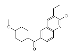 (2-chloro-3-ethylquinolin-6-yl)-(4-methoxycyclohexyl)methanone结构式