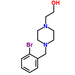 2-[4-(2-Bromobenzyl)-1-piperazinyl]ethanol Structure