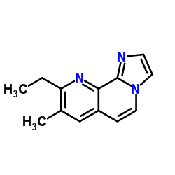 9-Ethyl-8-methylimidazo[1,2-h][1,7]naphthyridine结构式