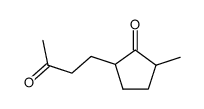 2-(3'-Oxobutyl)-5-methylcyclopentanone结构式