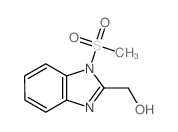(1-methylsulfonylbenzoimidazol-2-yl)methanol structure