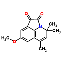 8-Methoxy-4,4,6-trimethyl-4H-pyrrolo[3,2,1-ij]quinoline-1,2-dione Structure