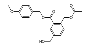 4-methoxybenzyl 2-(acetoxymethyl)-5-(hydroxymethyl)benzoate结构式