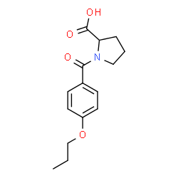 1-(4-PROPOXYBENZOYL)PYRROLIDINE-2-CARBOXYLICACID结构式