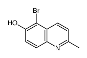 5-Bromo-2-methyl-6-quinolinol Structure