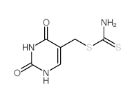 (2,4-dioxo-1H-pyrimidin-5-yl)methylsulfanylmethanethioamide结构式