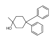 1-methyl-4,4-diphenylcyclohexan-1-ol Structure