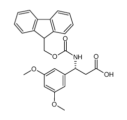 Fmoc-(R)-3-Amino-3-(3,5-dimethoxy-phenyl)-propionic acid Structure