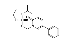 2-[di(propan-2-yloxy)phosphinothioylsulfanylmethyl]-6-phenylpyridazin-3-one Structure