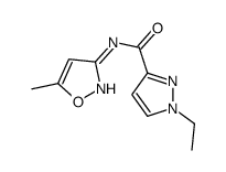1H-Pyrazole-3-carboxamide,1-ethyl-N-(5-methyl-3-isoxazolyl)-(9CI) Structure