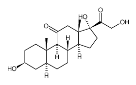 Allopregnane-3B,17ALPHA,21-triol-11,20-dione Structure