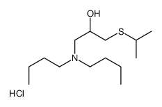 1-(dibutylamino)-3-propan-2-ylsulfanylpropan-2-ol,hydrochloride Structure