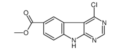 Methyl 4-chloro-9H-pyrimido[4,5-b]indole-6-carboxylate结构式