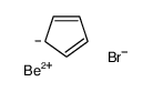 beryllium,cyclopenta-1,3-diene,bromide Structure