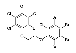 1,2,3,4-tetrabromo-5-[2-(2-bromo-3,4,5,6-tetrachlorophenoxy)ethoxy]-6-chlorobenzene结构式