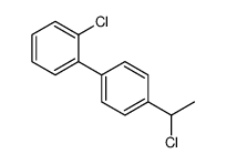 1-chloro-2-[4-(1-chloroethyl)phenyl]benzene结构式