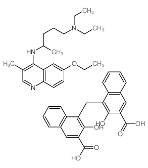 4-[(3-carboxy-2-hydroxy-naphthalen-1-yl)methyl]-3-hydroxy-naphthalene-2-carboxylic acid; N-(6-ethoxy-3-methyl-quinolin-4-yl)-N,N-diethyl-pentane-1,4-diamine picture