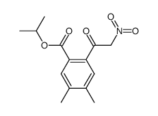 2-Isopropoxycarbonyl-4,5-dimethyl-ω-nitroacetophenone结构式