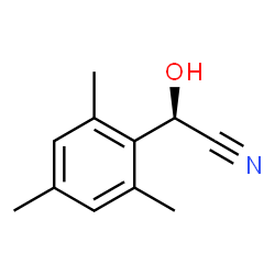 Benzeneacetonitrile,-alpha--hydroxy-2,4,6-trimethyl-, (-alpha-R)- (9CI) Structure