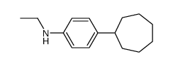 4-cycloheptyl-N-ethylaniline Structure