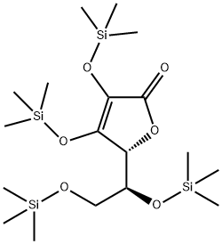 2-O,3-O,5-O,6-O-Tetrakis(trimethylsilyl)-L-ascorbic acid结构式