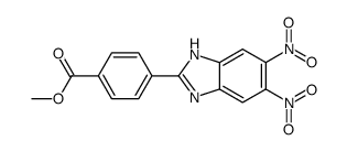 methyl 4-(5,6-dinitro-1H-benzimidazol-2-yl)benzoate结构式