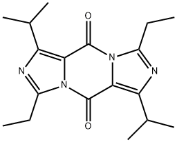 3,8-Diethyl-1,6-bis(1-methylethyl)-5H,10H-diimidazo[1,5-a:1',5'-d]pyrazine-5,10-dione structure