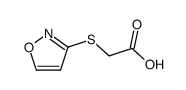 Acetic acid, (3-isoxazolylthio)- (9CI)结构式