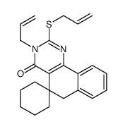 3-prop-2-enyl-2-prop-2-enylsulfanylspiro[6H-benzo[h]quinazoline-5,1'-cyclohexane]-4-one Structure