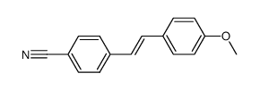 (E)-4-cyano-4'-methoxystilbene结构式