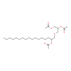 3-[(2-Acetoxyheptadecyl)oxy]-1,2-propanediol diacetate结构式