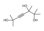 2,3,6-trimethylhept-4-yne-2,3,6-triol Structure