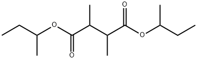 2,3-Dimethylbutanedioic acid bis(1-methylpropyl) ester structure