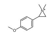 2-(4-methoxyphenyl)-1,1-dimethylaziridin-1-ium结构式
