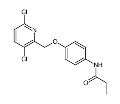 N-[4-[(3,6-dichloropyridin-2-yl)methoxy]phenyl]propanamide结构式