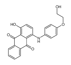1-hydroxy-4-[[4-(2-hydroxyethoxy)phenyl]amino]anthraquinone structure