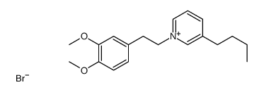 3-butyl-1-[2-(3,4-dimethoxyphenyl)ethyl]pyridin-1-ium,bromide结构式