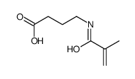 4-(2-methylprop-2-enoylamino)butanoic acid Structure
