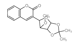 3-(4-methoxy-7,7-dimethyl-2,6,8-trioxabicyclo[3.3.0]oct-3-yl)chromen-2-one Structure