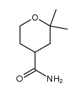 2,2-dimethyltetrahydro-2H-pyran-4-carboxamide结构式