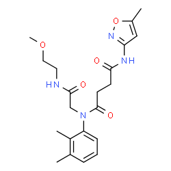 Butanediamide, N-(2,3-dimethylphenyl)-N-[2-[(2-methoxyethyl)amino]-2-oxoethyl]-N-(5-methyl-3-isoxazolyl)- (9CI)结构式