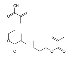 butyl 2-methylprop-2-enoate,ethyl 2-methylprop-2-enoate,2-methylprop-2-enoic acid Structure