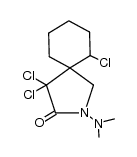 4,4,6-trichloro-2-(dimethylamino)-2-azaspiro[4.5]decan-3-one结构式