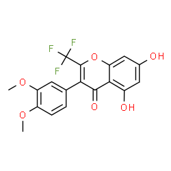 3-(3,4-Dimethoxyphenyl)-5,7-dihydroxy-2-(trifluoromethyl)-4H-chromen-4-one picture