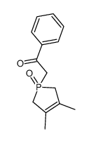 2-(3,4-dimethyl-1-oxo-2,5-dihydro-1H-1λ5-phosphol-1-yl)-1-phenyl-ethanone Structure